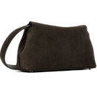 TOTEME Brown T-Lock Suede Clutch