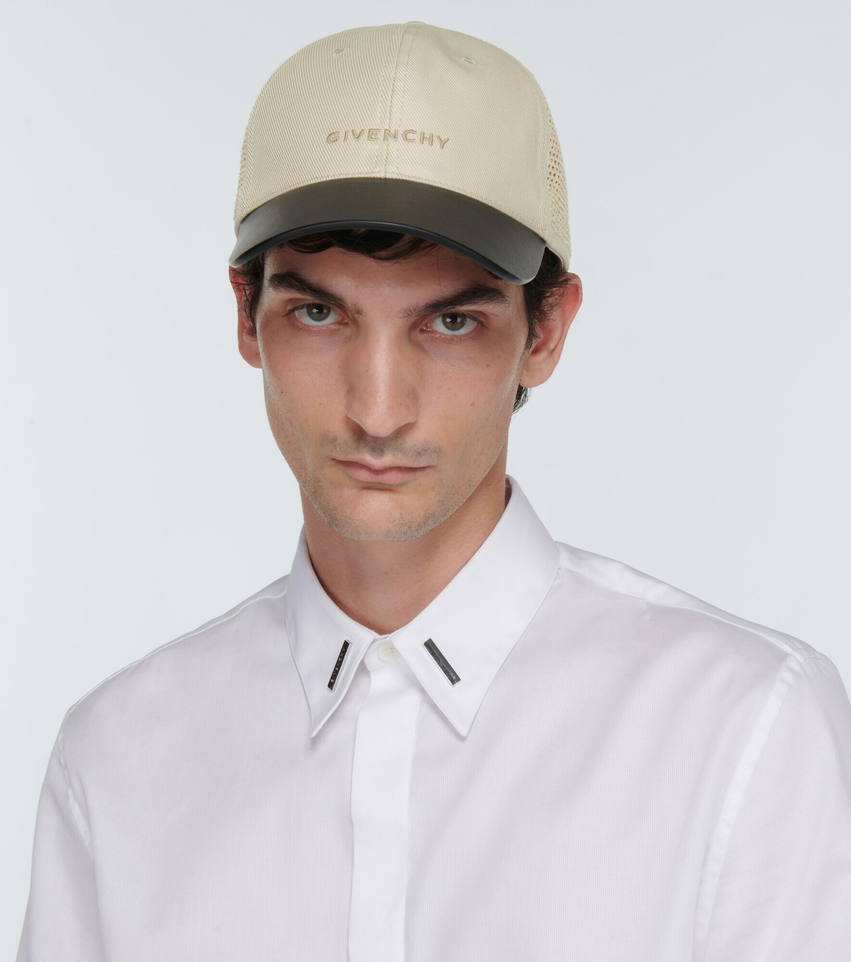 Givenchy - Cotton and leather baseball cap Givenchy