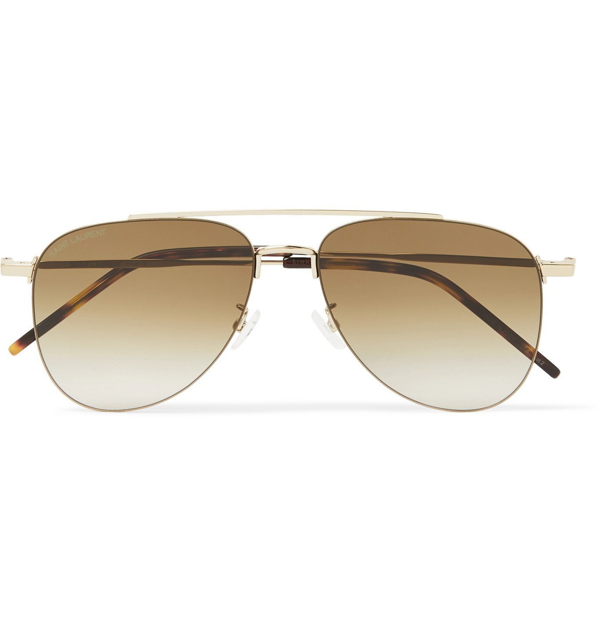 SAINT LAURENT EYEWEAR Aviator-Style Gold-Tone Sunglasses for Men