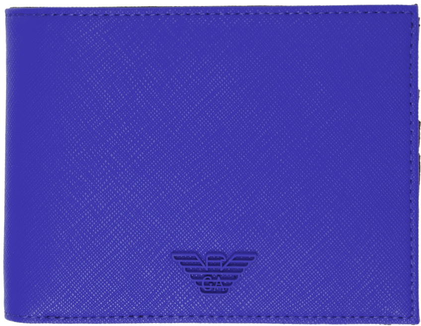 Emporio Armani Blue Bifold Wallet