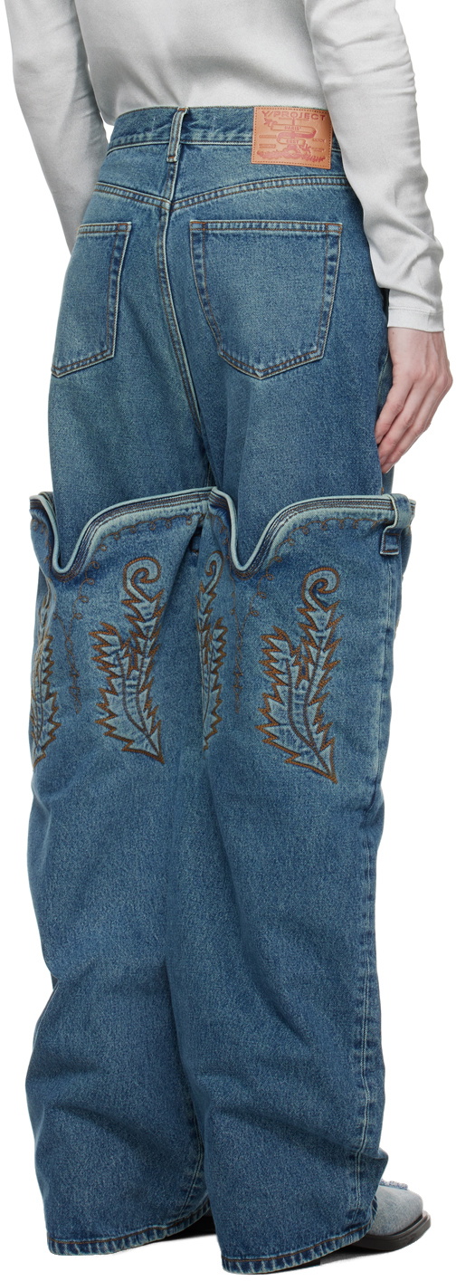 Y/Project Blue Maxi Cowboy Jeans Y/Project