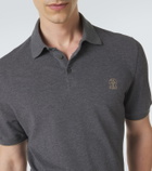 Brunello Cucinelli Cotton piqué polo shirt