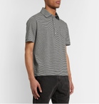 Massimo Alba - Striped Cotton and Linen-Blend Polo Shirt - Blue