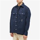 Reese Cooper Men's Flannel Button Down Shirt in Navy Blue