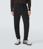 Stone Island Compass cotton fleece sweatpants