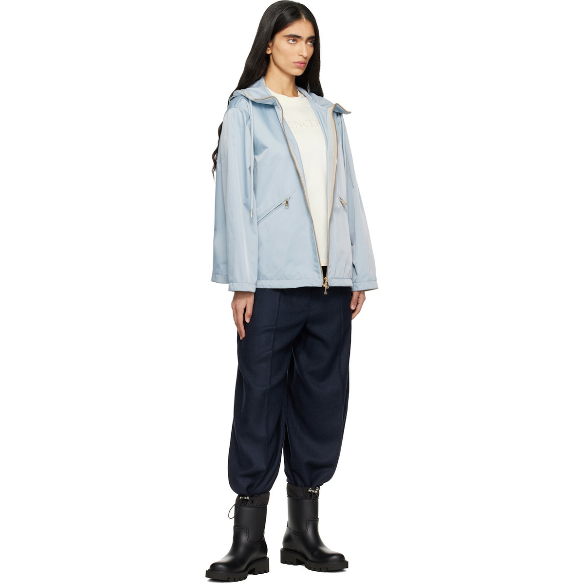 Moncler Blue Cassiopea Hooded Jacket