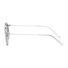 Han Kjobenhavn Transparent and Silver Titanium Drum Sunglasses