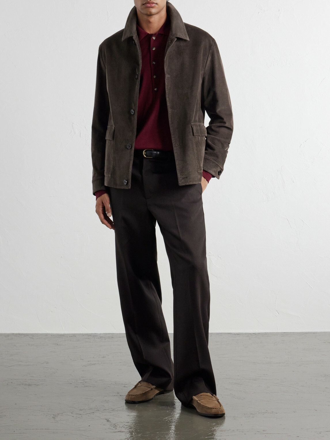 Boglioli - Cotton-Blend Corduroy Overshirt - Brown