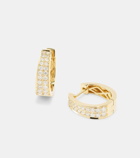 Anita Ko Meryl Small 18kt gold hoop earrings with diamonds