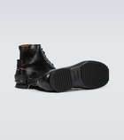 Maison Margiela Leather lace-up boots