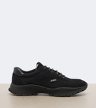 Prada Suede-trimmed sneakers