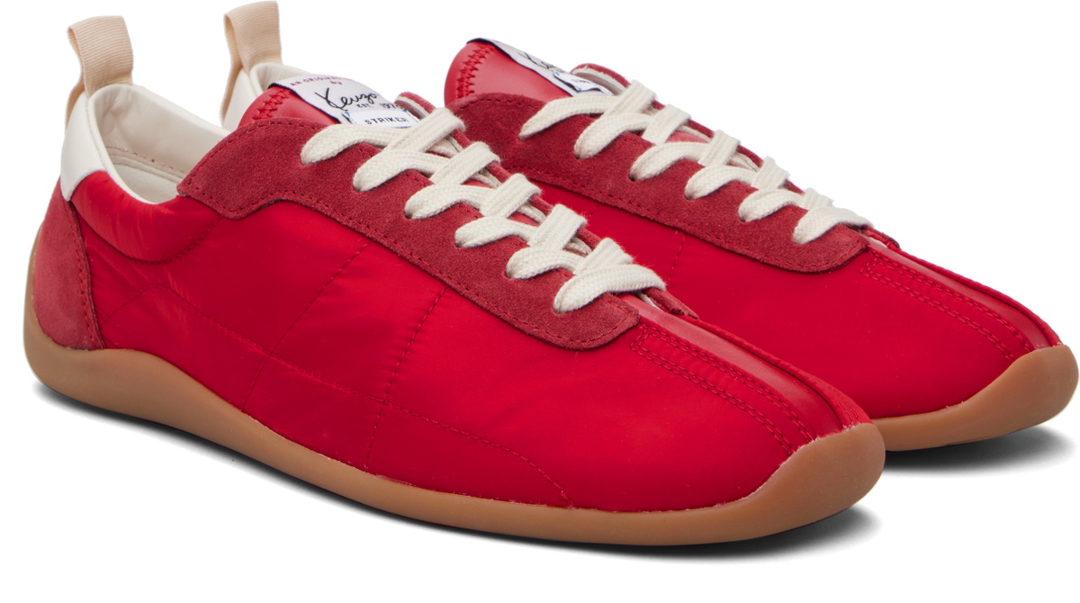 Kenzo Red Kenzo Paris 'KENZO Striker' Low Top Sneakers