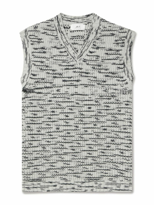 Photo: Mr P. - Space-Dyed Wool Sweater Vest - Gray