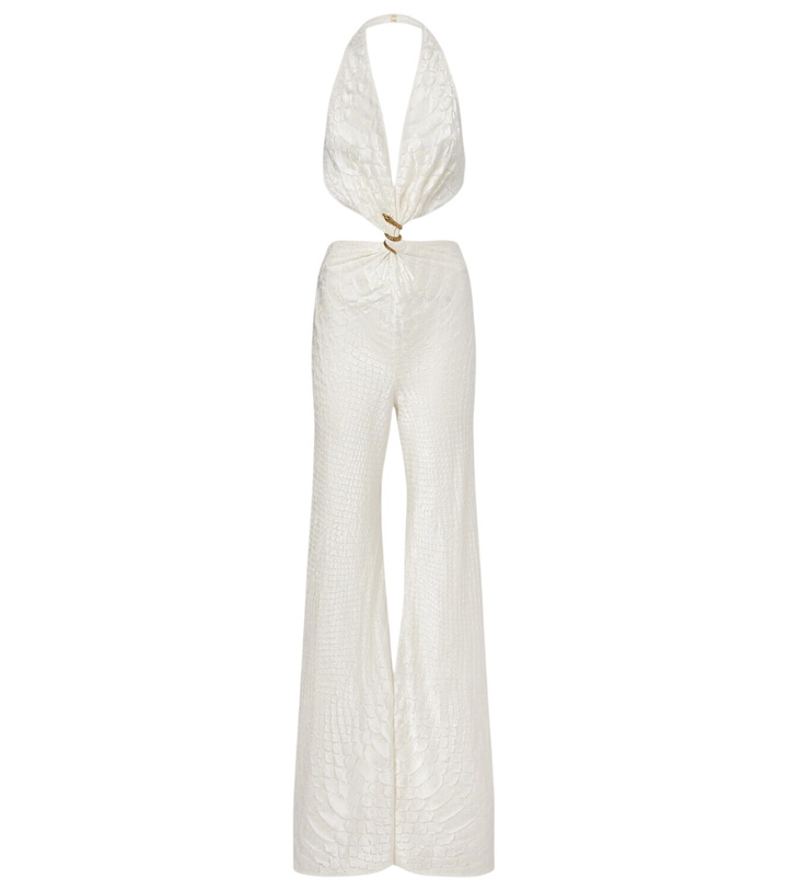 Photo: Roberto Cavalli Embellished halterneck jumpsuit