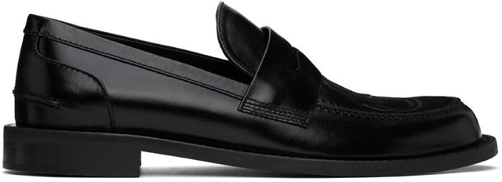 Photo: JW Anderson Black Leather Moccasin Loafers
