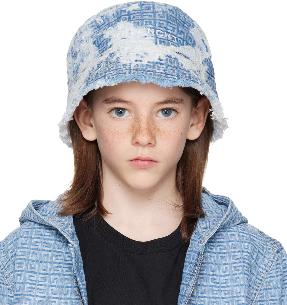 [Chanel] Chanel Logo Sequin Embroidered Denim Bucket Hat Blue M [Used] [Authenticated/Genuine Product Guaranteed] 198174