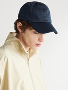 The Row - Caspian Silk-Piqué Baseball Cap - Blue