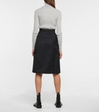 Moncler - High-rise A-line midi skirt