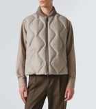 Berluti Herringbone wool puffer vest
