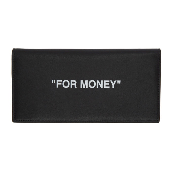 Photo: Off-White Black and White Quote Yen Wallet