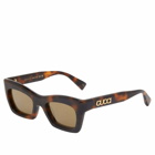 Gucci Women's Eyewear GG1773S Sunglasses in Havana/Brown 