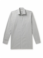 Charvet - Checked Cotton-Poplin Shirt - Gray