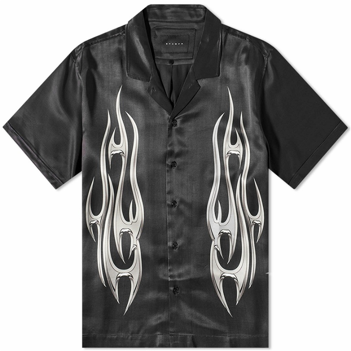 Photo: Stampd Men's Chrome Flame Vacation Shirt in Black