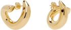 Bottega Veneta Gold Sardine Earrings