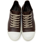 Rick Owens Brown Low Sneakers