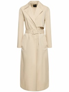 THEORY Wrap Stretch Cotton Trench Coat