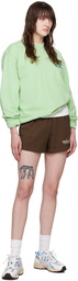 Sporty & Rich Green USA Health Club Sweatshirt