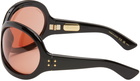 Gucci Black Oval Sunglasses