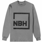 Neighborhood Men's Long Sleeve NH-8 T-Shirt in Grey