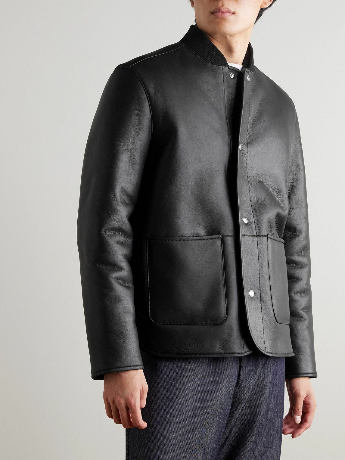 Mr P. - Reversible Shearling Jacket - Black