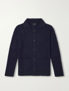 Rubinacci - Waffle-Knit Cashmere Cardigan - Blue