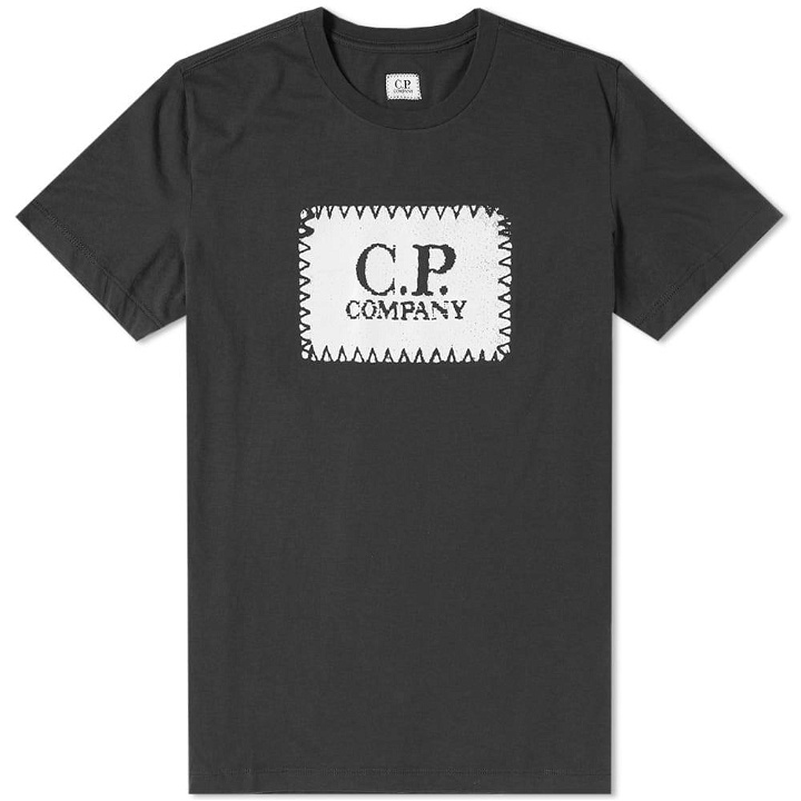Photo: C.P. Company Stitch Block Logo Tee Black