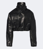 Rick Owens Cropped leather jacket