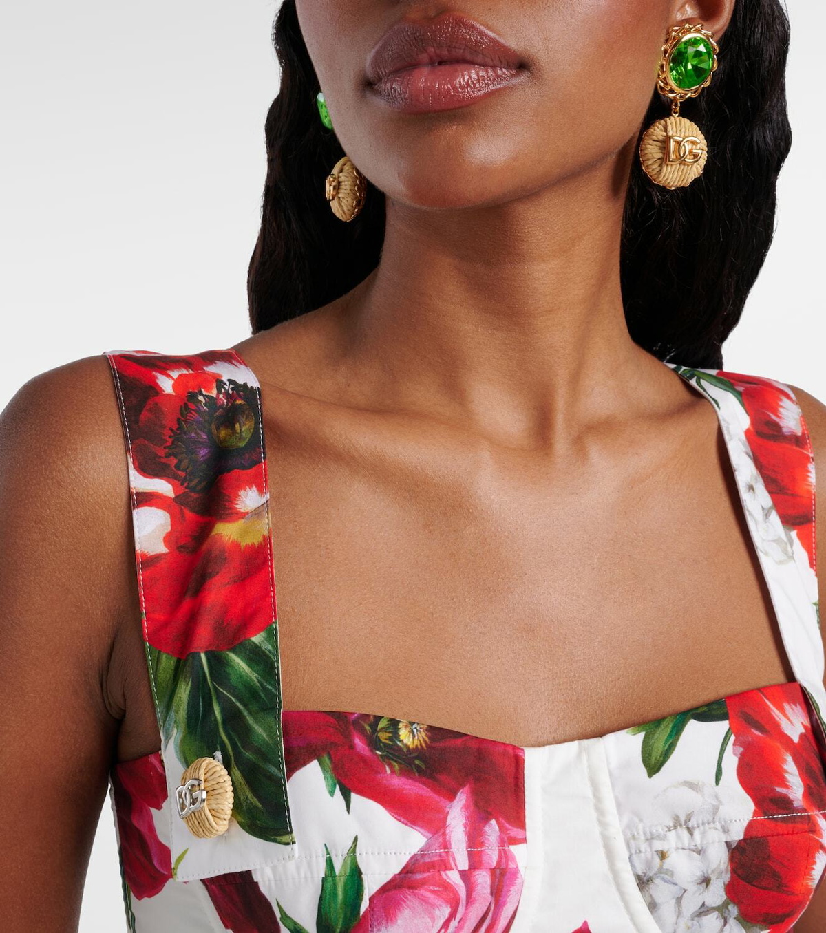Dolce&Gabbana DG crystal-embellished clip-on earrings