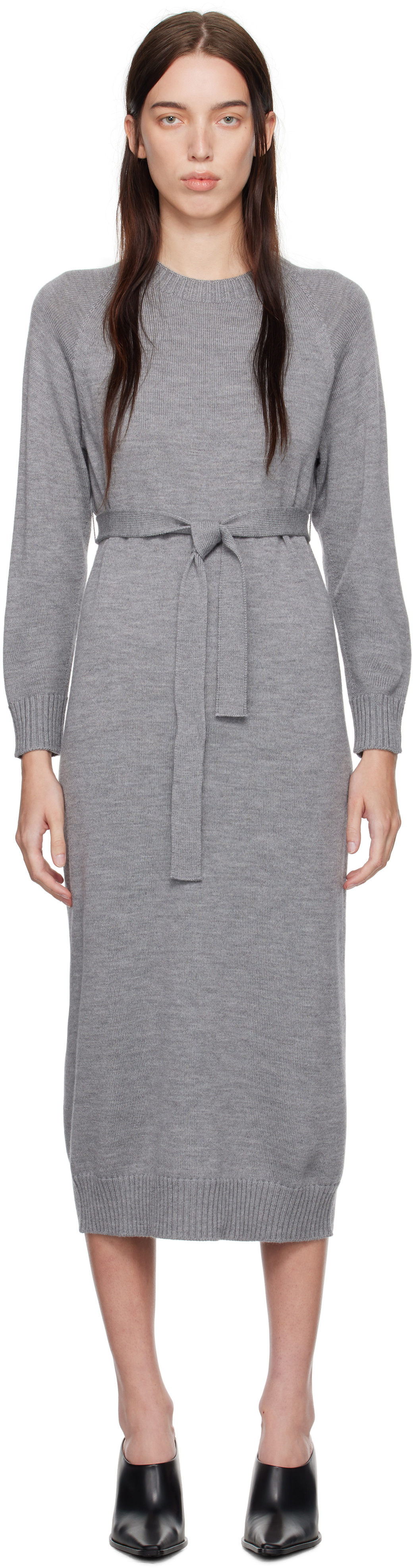 Max Mara Leisure Gray Scrivia Midi Dress