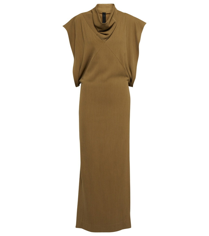 Photo: Petar Petrov Avis draped twill maxi dress