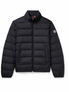 Moncler - Baudinet Logo-Appliquéd Quilted Shell Down Jacket - Blue