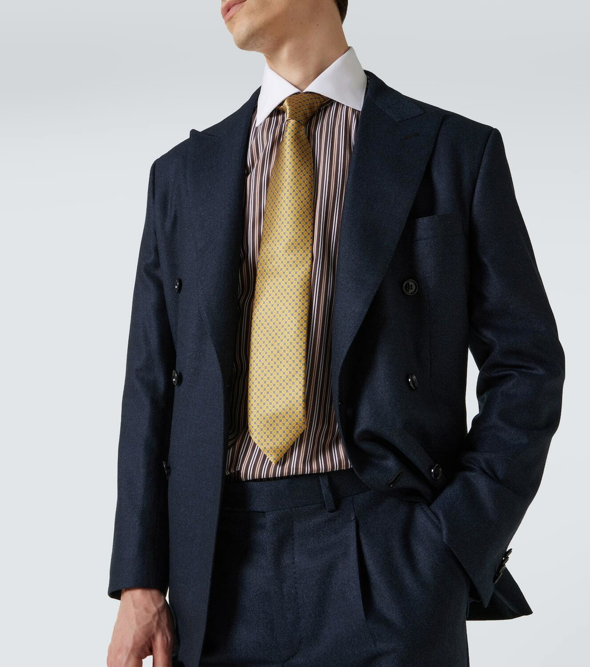 Brioni Printed silk tie