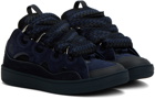 Lanvin Navy Curb Sneakers