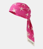 Valentino Printed cotton and silk headscarf