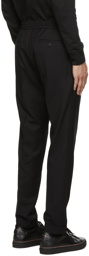 Paul Smith Black Drawstring Wool Trousers