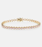 Mateo - 14kt gold tennis bracelet with sapphires