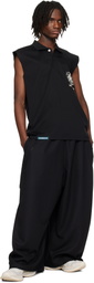 NAMESAKE Black Yuta Panelled Sweatpants