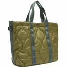 Comme Des Garçons Homme Men's Quilted Tote Bag in Khaki