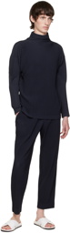 Homme Plissé Issey Miyake Navy Basics Turtleneck