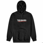 Vetements Men's Campaign Logo Hoodie in Black